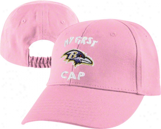 Baltimore Ravens Infant My First Cap Flex Pink Hat