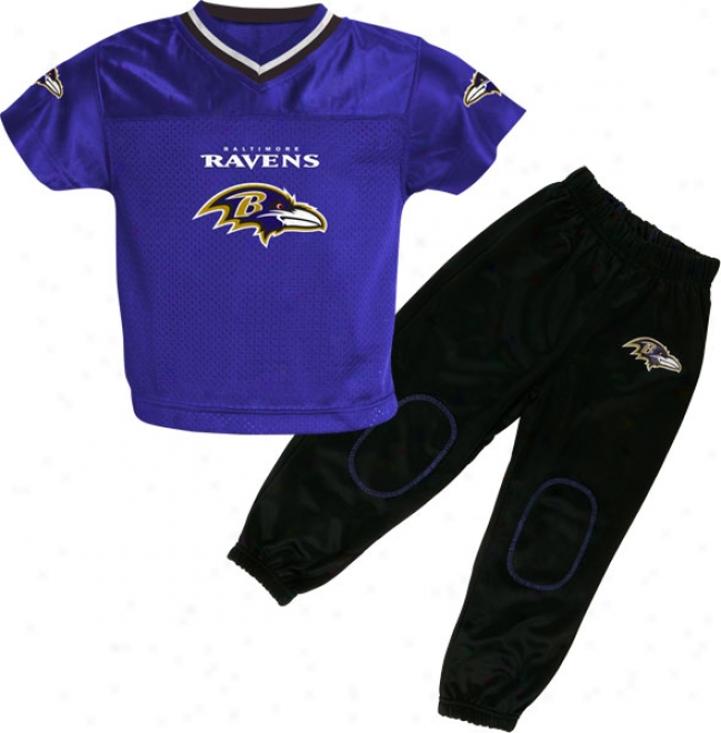 Baltimore Ravens Kid's 4-7 Football Jersey And Pant Set