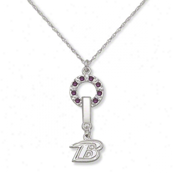 Baltimore Ravens Mvp Crystal Necklace