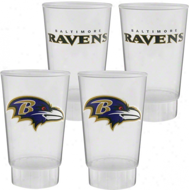 Baltimore Ravens Plastic Tumbler 4-pack