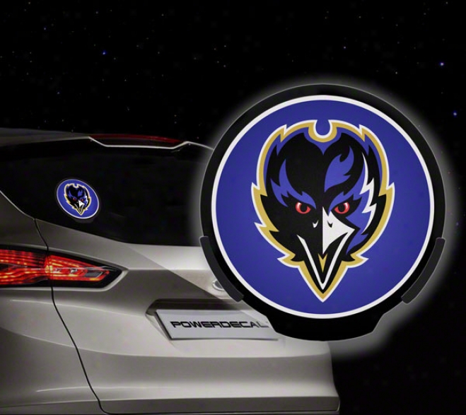 Baltimore Ravens Power Decal: Light Up Decal