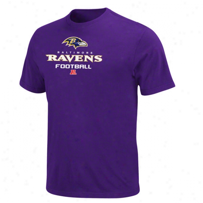 Baltimore Ravens Purple Critical Victory V T-shirt