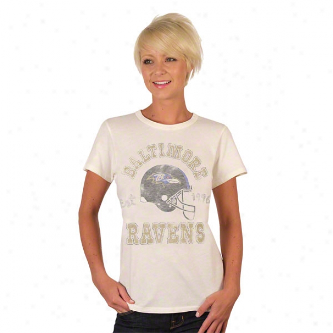 Baltimore Ravens Solid Vintage Hrlmet Women's T-shirt