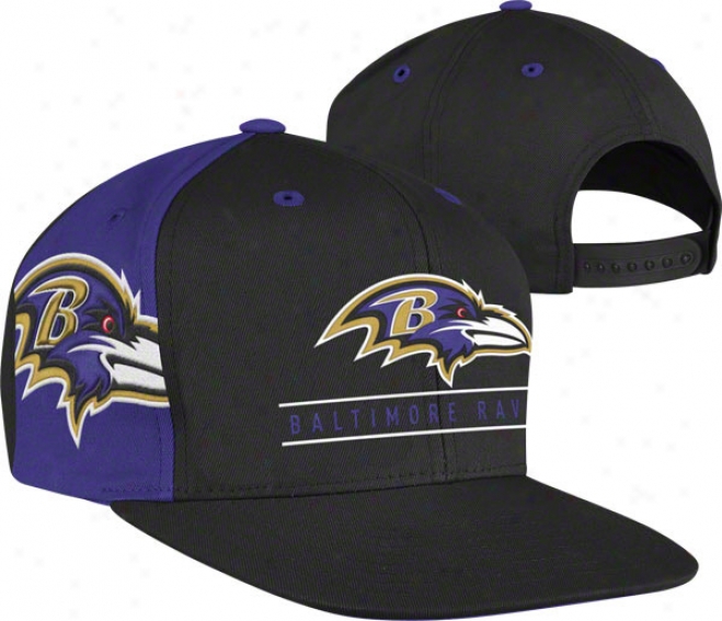 Baltimore Ravens The Bar Snapback Adjustable Hat