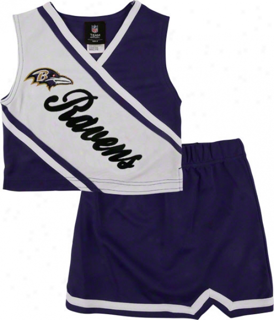 Baltimore Ravens Toddler 2-piece Cheerleader Set