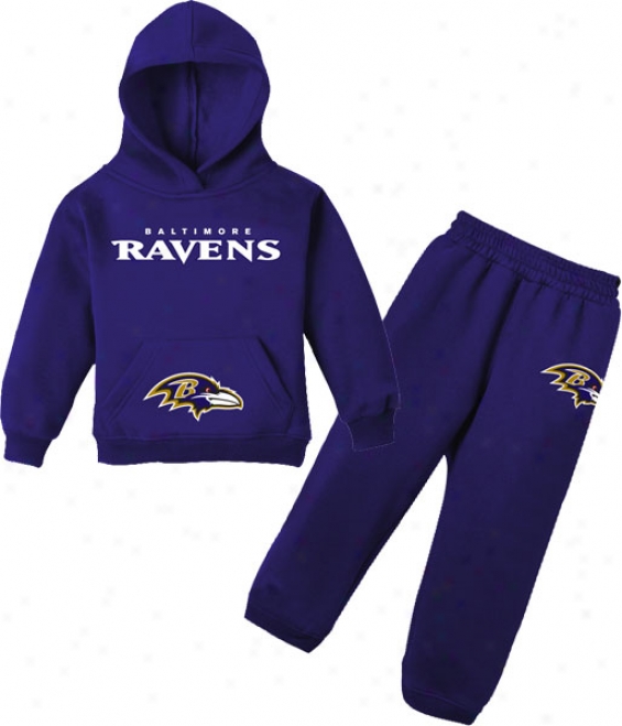 Baltimore Ravens Toddler Fleece Hoodie And Pant Set