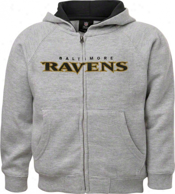 Baltimore Ravens Toddler Greg Sportsman uFll-zip Fleece Hooded Sweatshirt