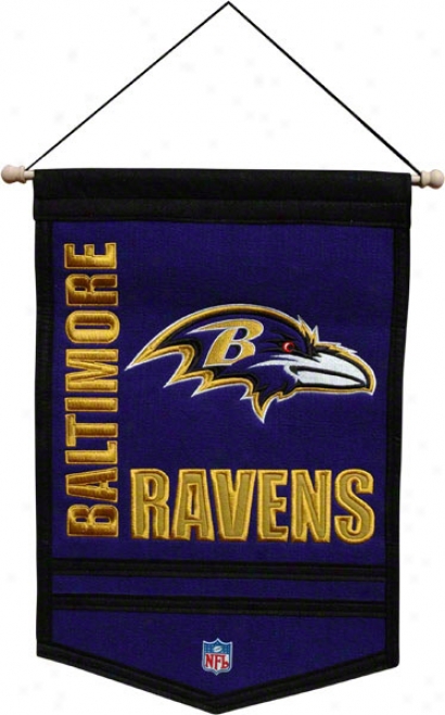 Baltimore Ravens Traditions Bannwr