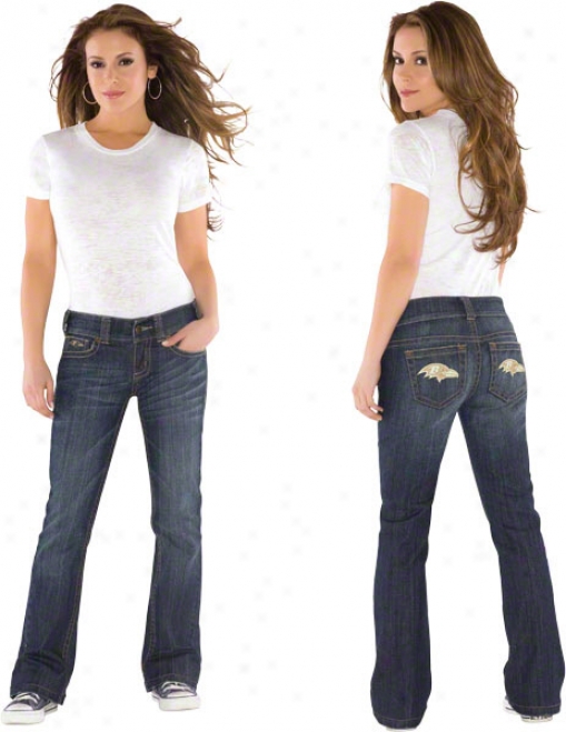 Baltimore Ravens Women's Denim Jeans - By Alyssa Milano