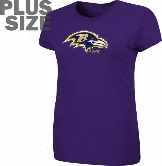 Baltimore Ravens Women's Plus Size Game Tradition Ii T-shirt