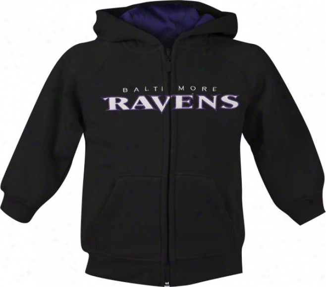 Baltimore Ravens Youth Sportsman Full-zip Fleece Hooded Sweatshirt