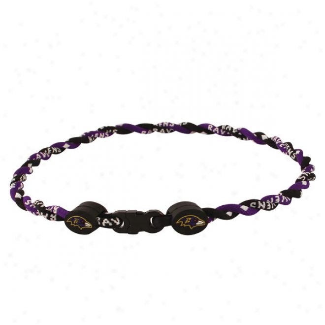 Baltimore Ravens Youth Twist Titanium Necklace