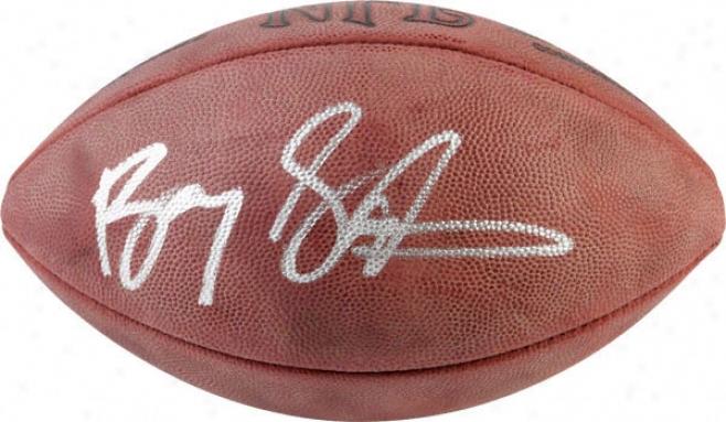 Barry Sanders Autographed Football  Details: Wilson Nfl Football