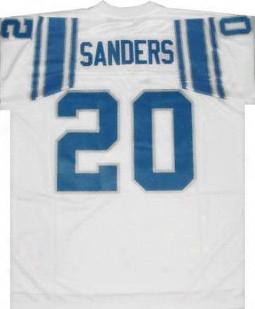 Barry Sanders Pale Mounted Memories Reebok Swingman Detroit Lions Jersey