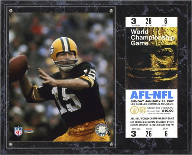 Bart Starr Sublimated 12x15 Plaque  Details: Green Bay Packers, Sb I