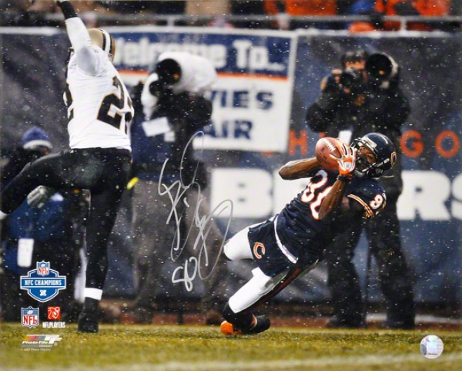 Bernard Berrian Chicago Bears - Nfc Championship Game - Autographed 16x20 Photograph