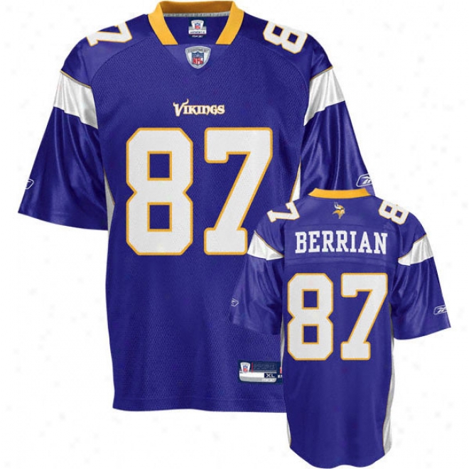 Bernard Berrian Youth Jersey: Reebok Purple Replica #87 Minnesota Vikings Jersey