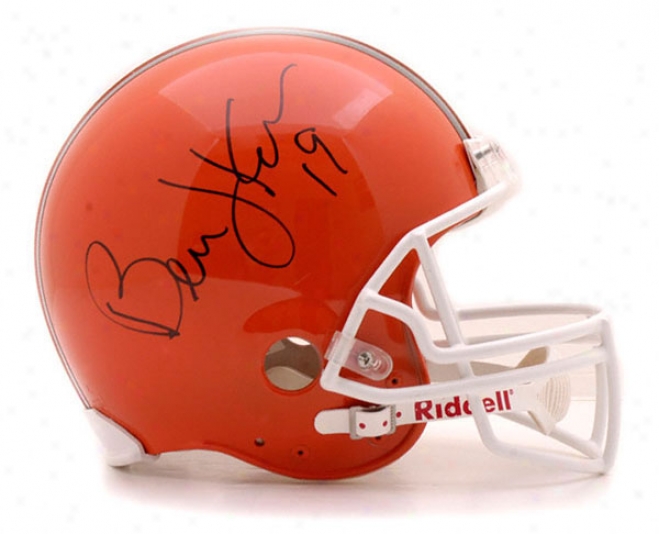 Bernie Kosar Autographed Pro-line Helmet  Particulars: Cleveland Browns, Authentic Riddell Helmet