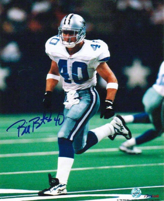 Bill Bates Autographed Dallas Cowboys 8x10 Photo