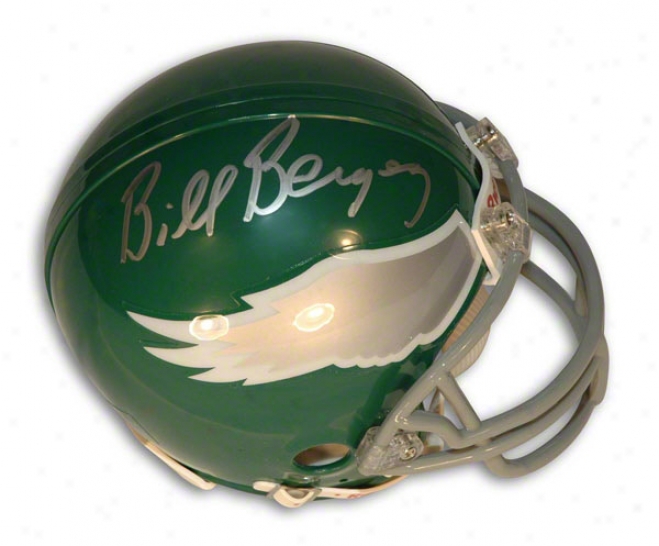 Bill Bergey Autographed Philadelphia Eagles Mini Helmet