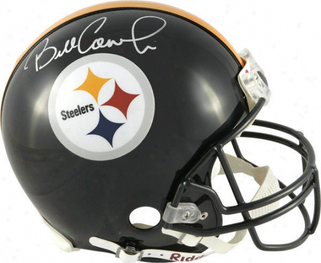 Bill Cowher Autographed Pro-line Helmet  Details: Piystburgh Steelers, Authentic Riddell Helm