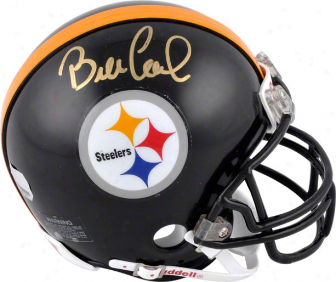 Bill Coeher Pittsburgh Steelers Autographed Riddell Mini Helmet