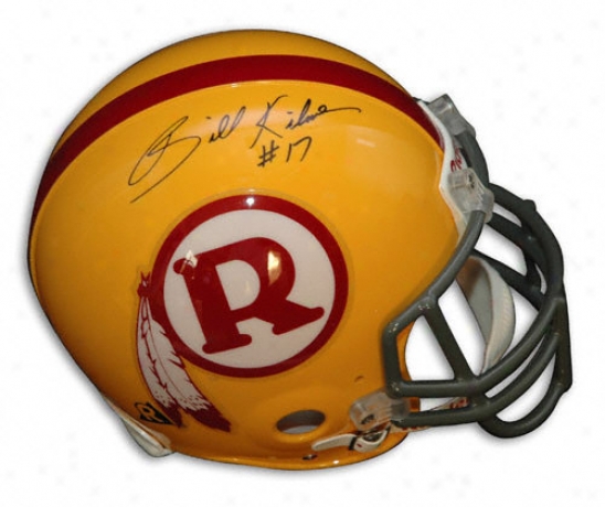 Billy Kilmer Autographed Pro-line Helmet  Details: Washington Redskins, Throwback, Authentic Riddell Helmet