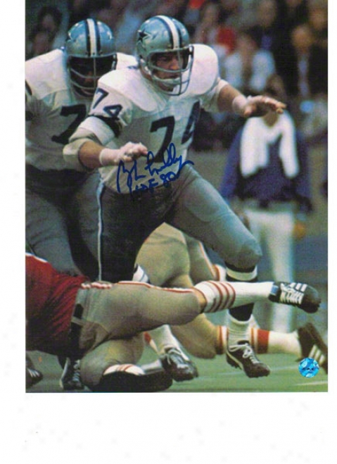 Bob Lilly Dallas Cowboys Autographed 8x10 Photo  Vs 49ers