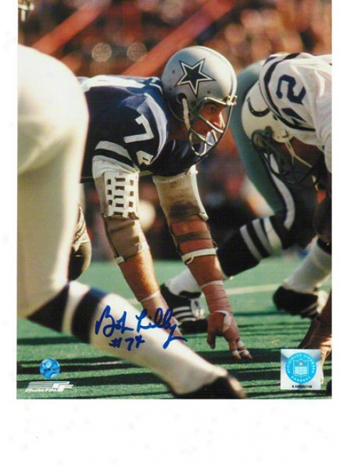 Bob Lilly Dallas Cowboys Autographed 8x10 Photo Vs Colts