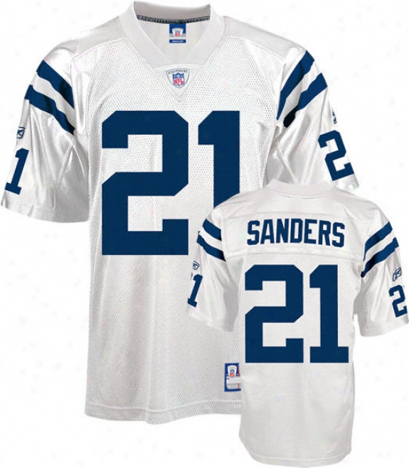 Bob Sanders Youth Jersry: Reebok White Repllica #21 Indiajapolis Colts Jersey