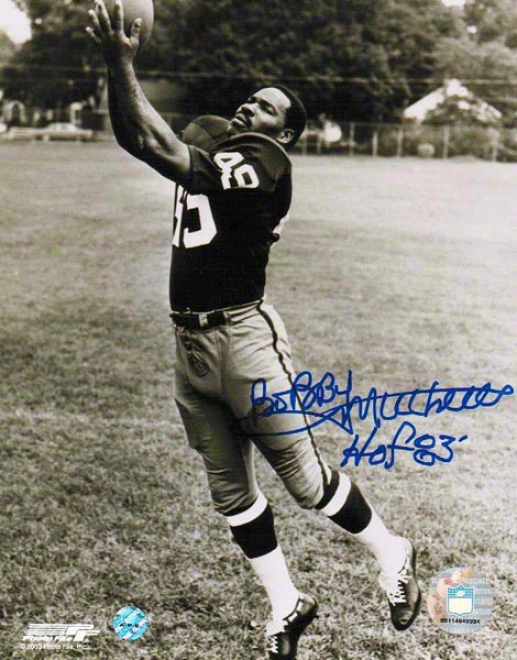 Bobby Mitchell Autographed Washington Redskins 8x10 Photo Inscribed &quothof8 3&quot