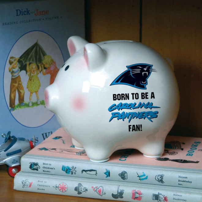 Born To Be Carolina Panthers Fan Piggy Bank