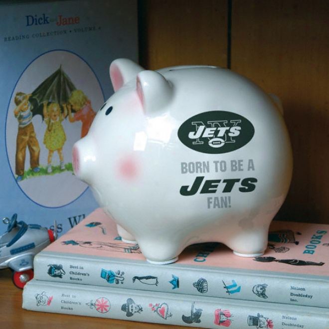 Born To Exist NewY orrk Jets Fan Piggy Bank