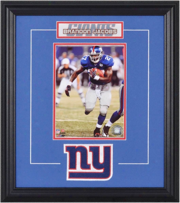 Brand0n Jacobs Framed 6x8 Photograph With Team Logo & Plate