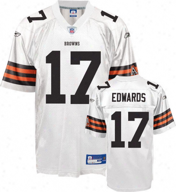 Braylon Edwards White Reebok Nfl Replica Cleveland Browns Youth Jersey