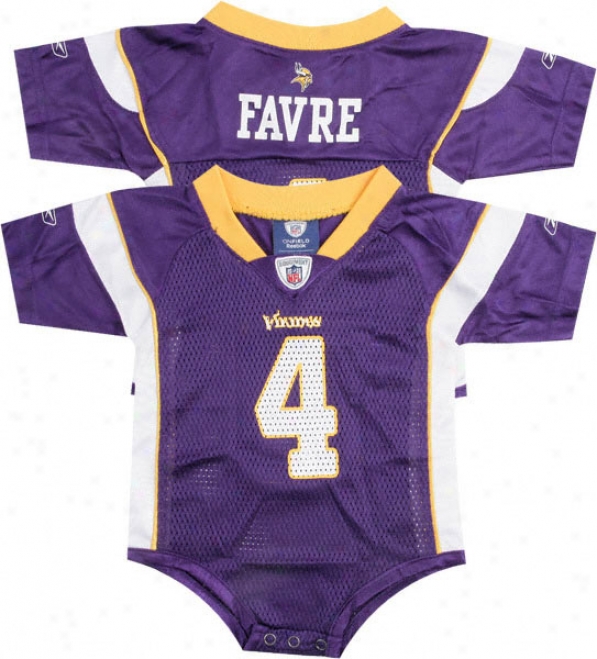 Brett Favre Purple Reebok Nfl Replica Minnesota Vikings Infant Jersey