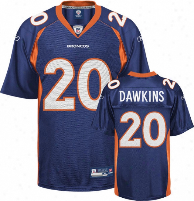 Brian Dawkins Navy Reebok Nfl Replica Denfer Broncos Youth Jersey