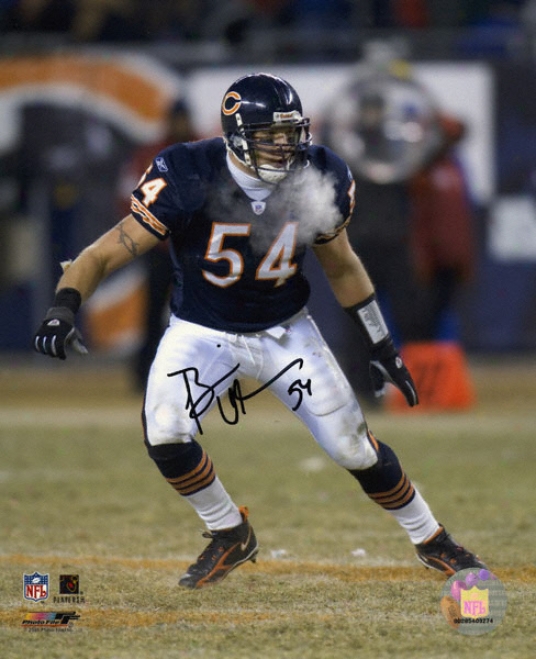 Brian Urlacher Chicago Bears 8x10 Autographed Photograph