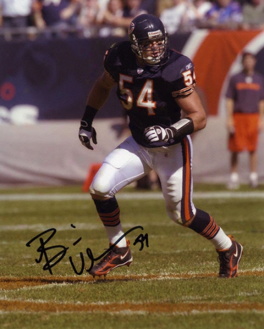 Brian Urlacher Chicago Bears - Ball Hawk - Autographed 8x10 Photograph