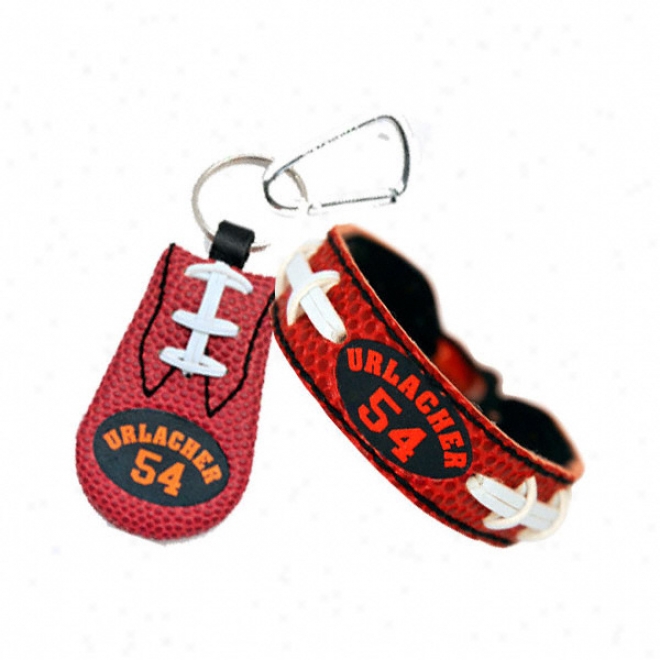 Brian Urlacher Chicago Bears Bracelet & Keychain Set