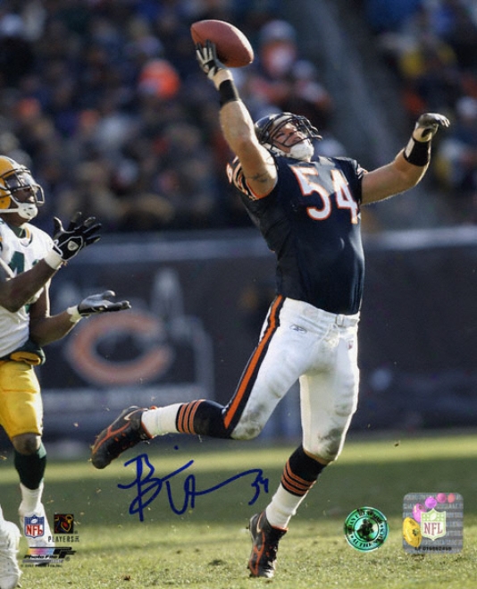 Brian Urlacher Chicago Bears - Interception - Autographed 8x10 Photograph