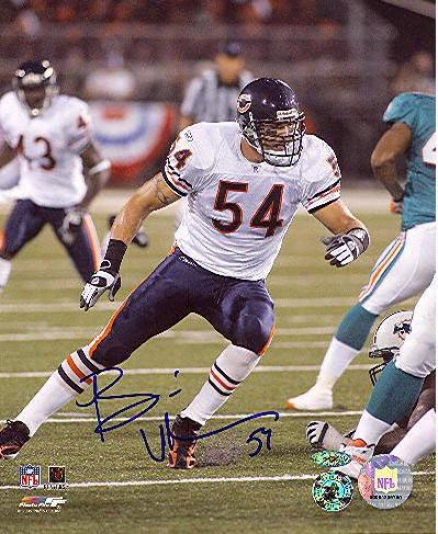 Brian Urlacher Chicago Bears - Vs. Dolphins - Autographed 8x1O