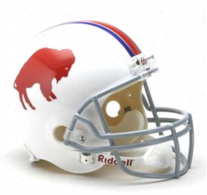 Buffalo Bills 1965-1973 Nfl Deluxe Replica Riddell Throwback Full Bigness Helmet
