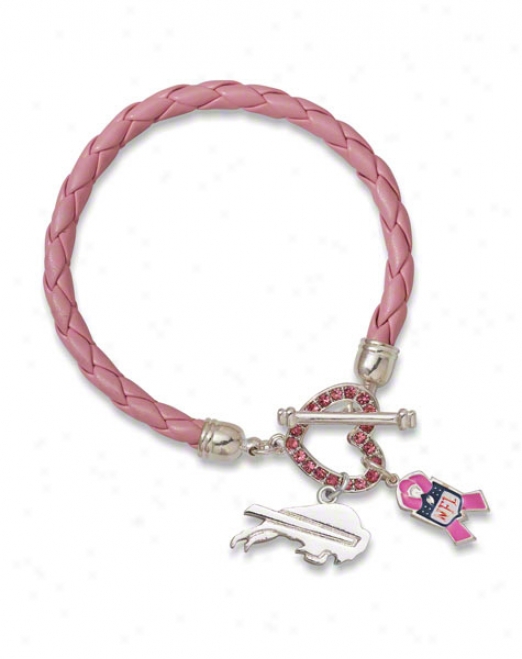 Buffalo Bills Breast Cancer Awareness Bracelet