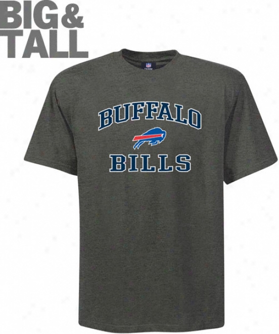 Buffalo Bills Charcoal Big & High Heart And Soul Ii T-shirt