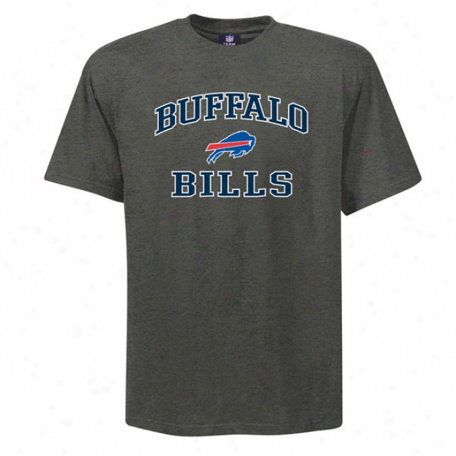 Buffalo Bills Charcoal Heart And Soul Ii T-shirt