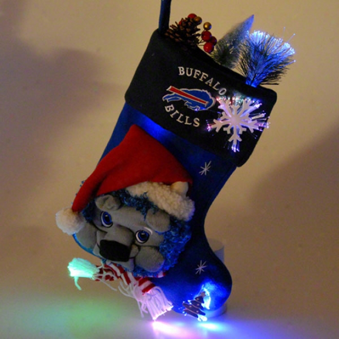 Buffalo Bills Fiber Optic Mascot Stocking