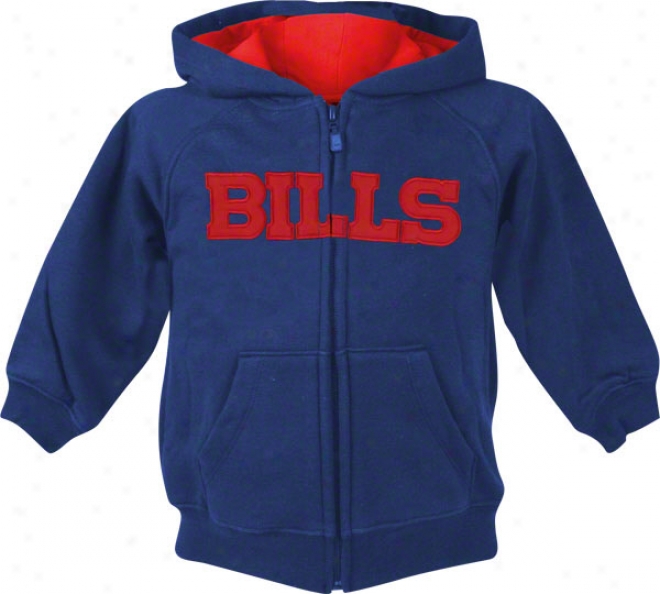 Buffalo Bills Kids (4-7) Sportsman Full-zip Fleece Hooded Sweatshirt