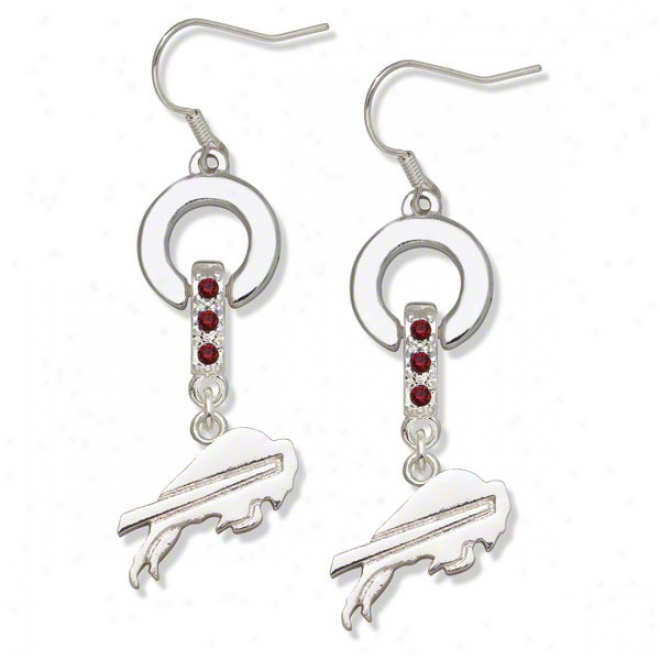 Buffalo Bills Mvp Crystal Earrings