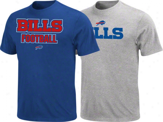 Buffalo Bills Navy/steel 2 T-shirt Combo Pack